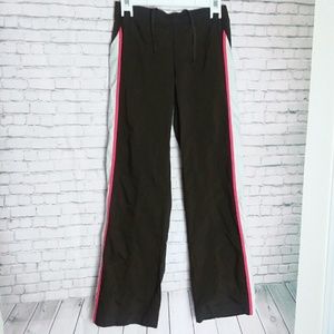 ATIVA brown athletic pants with stripes